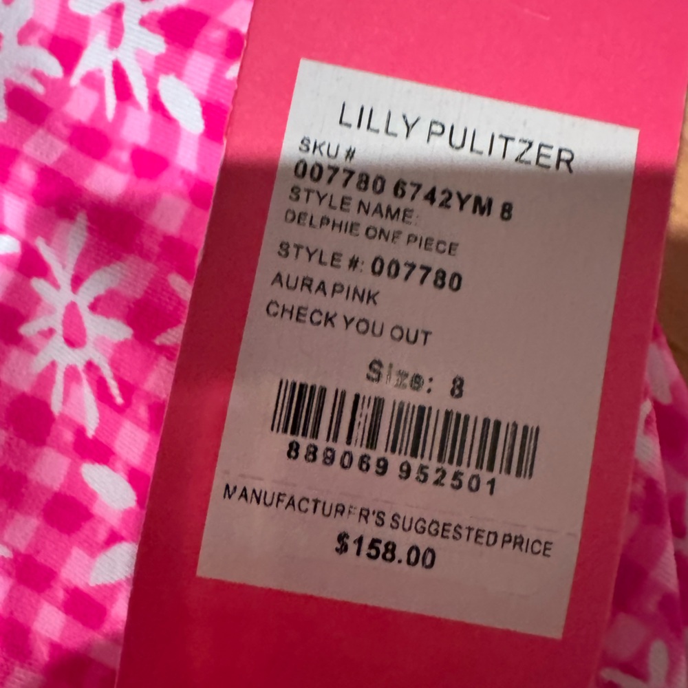 Lilly Pulitzer Pink One-Piece Swimsuit - Picture 2 of 3